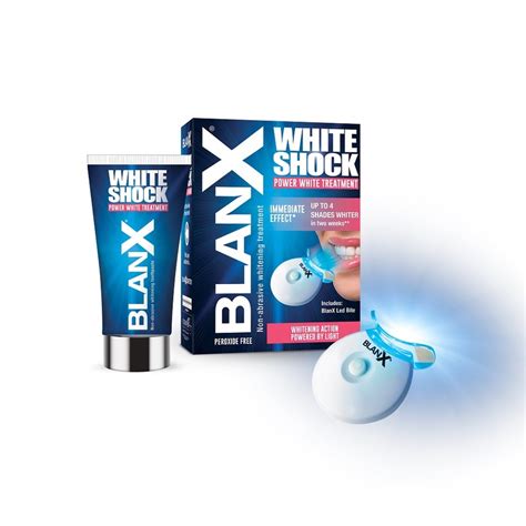 Blanx White Shock Whitening Treatment with LED Bite | Toothpaste | Oral ...