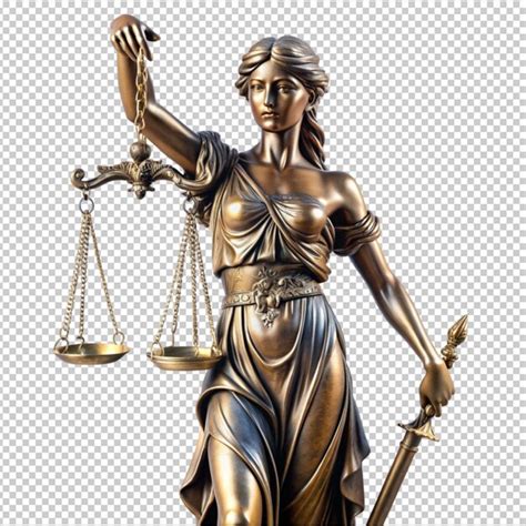 Lady Justice Themis Statue Set Premium Ai Generated Psd