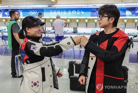 올림픽 박하준 금지현 공기소총 10m 혼성 銀한국에 대회 첫 메달종합 연합뉴스