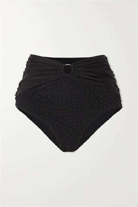 Buy Patbo Crochet Knit Bikini Briefs Black At Off Editorialist