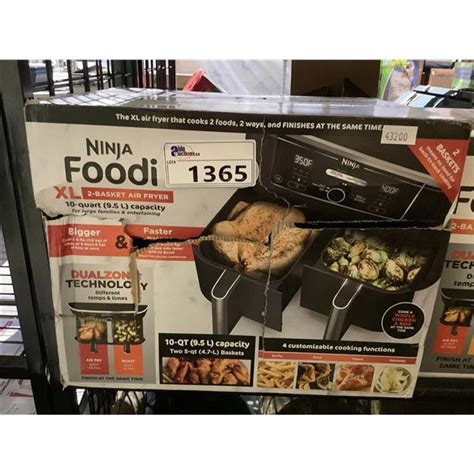 Ninja Foodi Xl 2 Basket Air Fryer 10qt Able Auctions