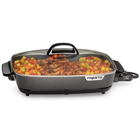 Presto 16 Inch Electric Slimline™ Skillet With Glass Cover Walmart