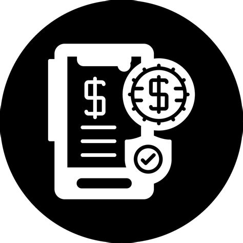 Secure Payment Gateway Glyph Circle Inverted 71487089 Vector Art at