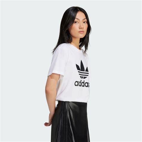 Adidas 愛迪達 Trefoil Tee 短袖 休閒 短t 白色 女 三葉草 In8441 Adidas Yahoo奇摩購物中心