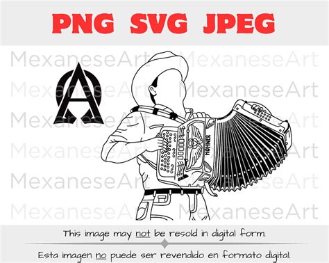 Alfredo Olivas Png Jpeg Svg Banda Mexican Cricut Printable