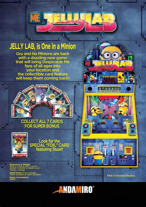 Despicable Me Jelly Lab Andamiro Betson Enterprises