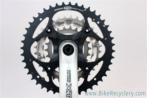 Shimano Xt 9 Speed Crankset Fc M751 175mm 443222t Nos Wshop Wear