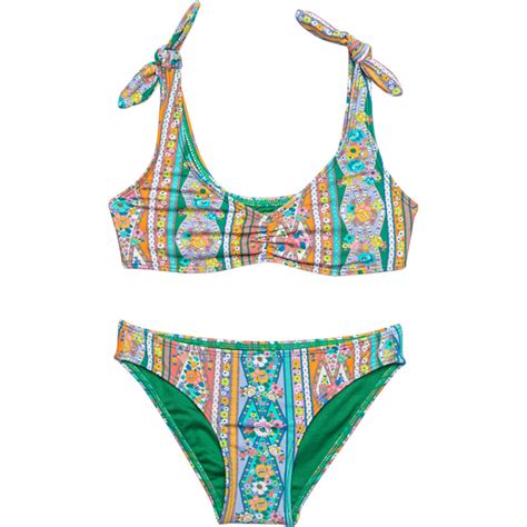 O Neill Big Girls Julie Hanky Tie Strap Bikini Set Piece Save