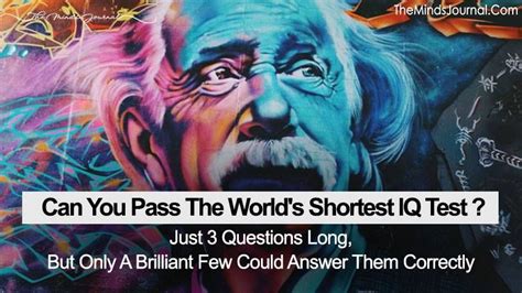 World S Shortest IQ Test Can You PASS This Difficult Quiz Short Iq