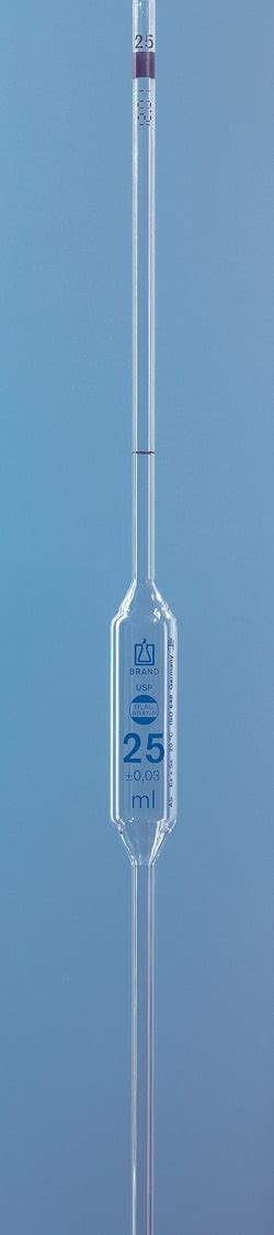 Brand Blaubrand One Mark Glass Bulb Pipets Class A Usp Certified