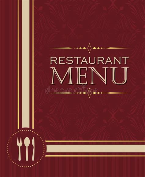 Restaurant Menu Cover Page