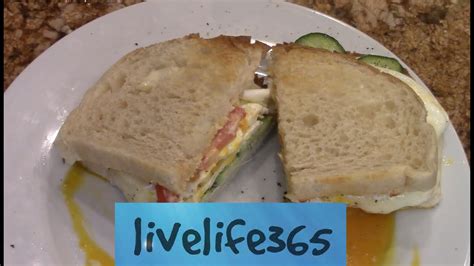 How Tomake A Killer Fried Egg Cucumber And Tomato Sandwich Youtube