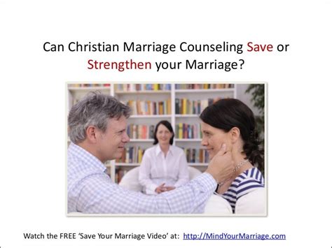 Christian Marriage Counseling For Couples