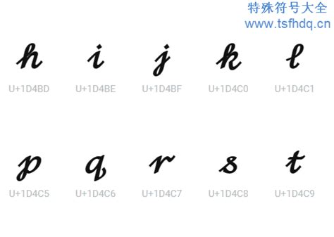 字母符号大全 特殊符号大全