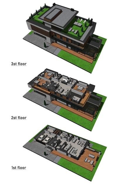 Casas Modernas Planos 3d