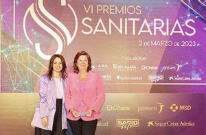 María Vallet premio Sanitarias 2023 en la categoría de Trayectoria