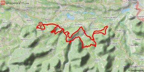 Hautes Pyrénées Hautaget Gargas Itinéraire en sous bois en majorité