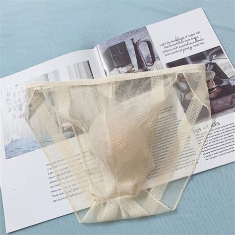 Men Sexy See Through Briefs Sheer Mesh Pouch Underwear Panties Lingerie Thong Walmart