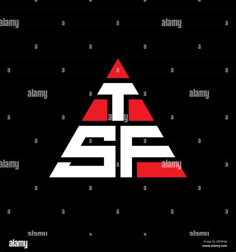 Tsf Triangle Letter Logo Design With Triangle Shape Tsf Triangle Logo
