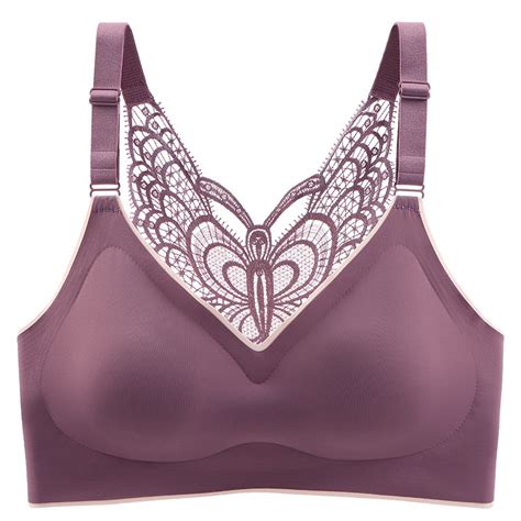 Female Non Marking Gathered Girls Women Sexy Lingerie Bra Underwear Without Steel Ring Bra And