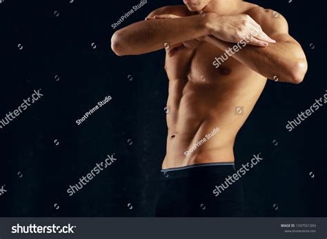Pumpedup Male Bodybuilder Muscular Naked Body Stock Photo Shutterstock