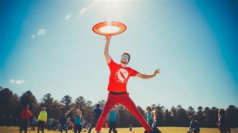 premium ai image flying disc fun  ultimate frisbee championships