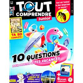 Magazine Tout Comprendre Junior Abonnement Prix R Duit