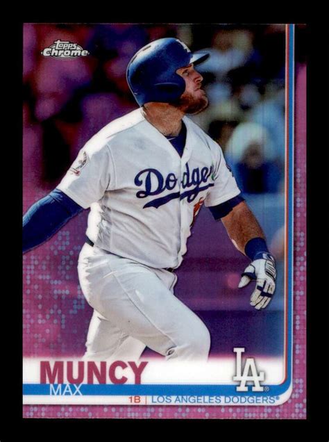 2019 Topps Chrome Pink Refractor Max Muncy 32 Los Angeles Dodgers EBay