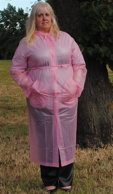 Pin By Easigolf On Pink Raincoats Pink Raincoat Pvc Dress Women