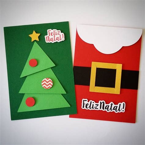 Cartao De Natal Fazer - Cartão de natal tutoriais passo a passo 50 modelos para fazer – Artofit