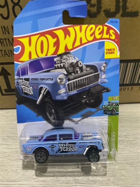 Hot Wheels HW GASSER 55 Chevy Bel Air Gasser Blue Lazada