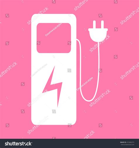 Electric Car Charging Station Sign Stock Vector Royalty Free 415982215 Shutterstock