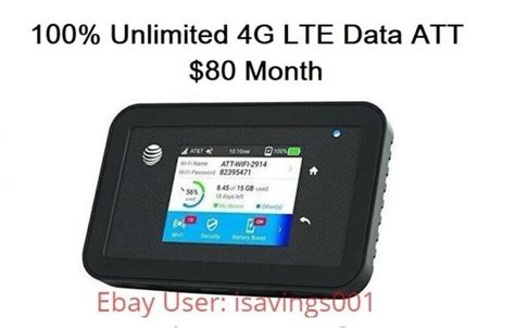 Att 4g Lte Unlimited Hotspot Data Netgear Explore 815s No Throttled