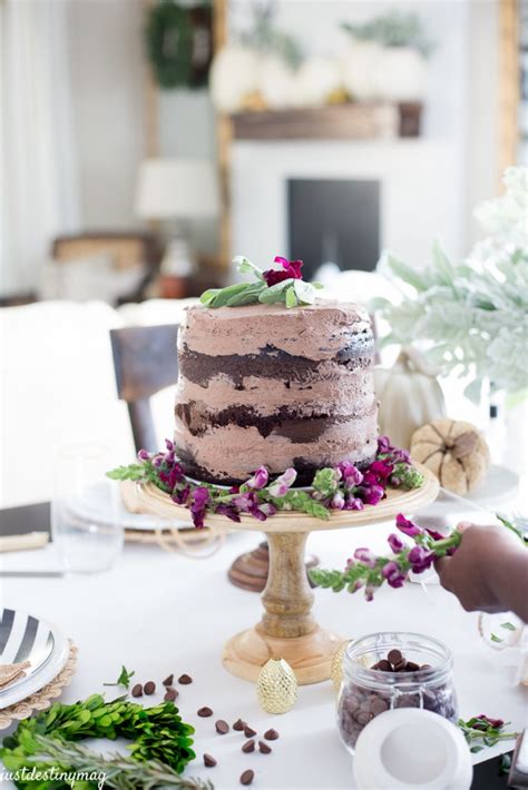 Easy Time Saving Naked Chocolate Cake
