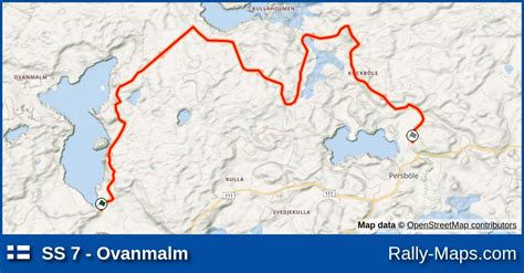 Ss 7 Ovanmalm Stage Map 100 Ralli 1978 🌍 Rally