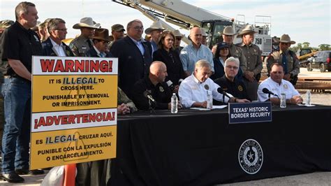 Frontera de Texas Extienden construcción del muro y colocan nuevos