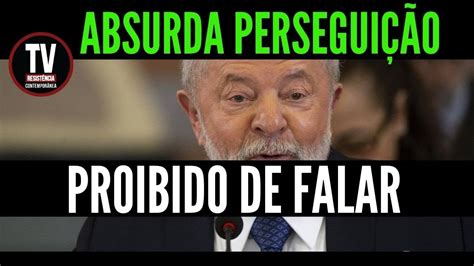 ABSURDO LULA ESTÁ PROIBIDO DE FALAR ENTENDA 18 11 2023 YouTube