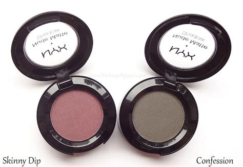MakeupByJoyce Swatches Comparisons NYX Nude Matte Eyeshadow In Skinny Dip Confession