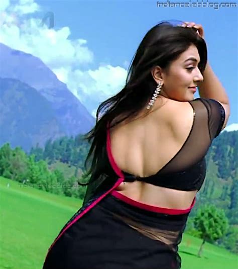 Hansika Motwani Velayudham Hot Backless Saree Pics Indiancelebblog