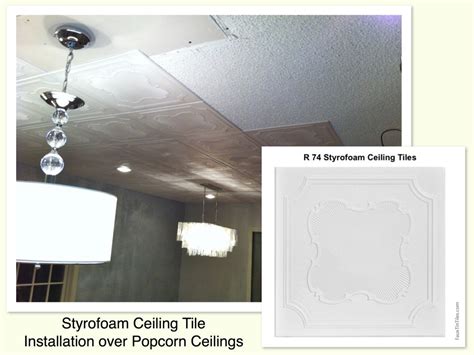 How To Install Ceiling Tiles Over Popcorn Ceiling Ceiling Ideas