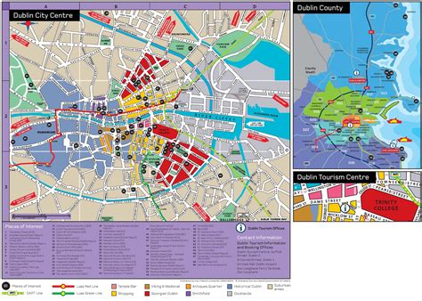 dublin city centre map printable