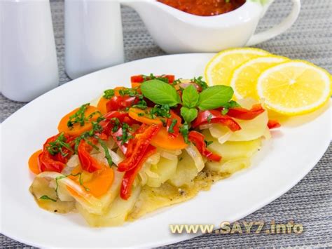 Рыба с картофелем, запеченная в фольге