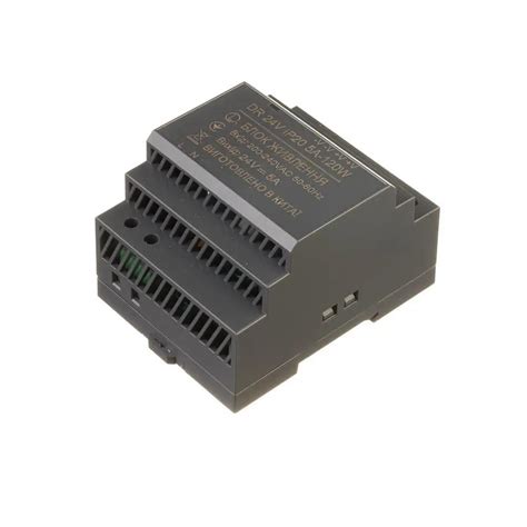 ᐉ Блок питания AVT DR-120-24 24V 120W 5A на DIN-Рейку 105-58-90 мм (DR ...