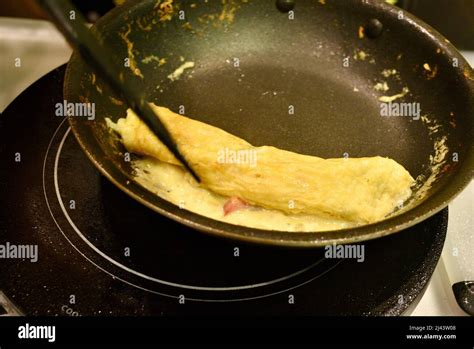 Plant Based Just Egg Omelette Being Prepared With An Egg Substitute