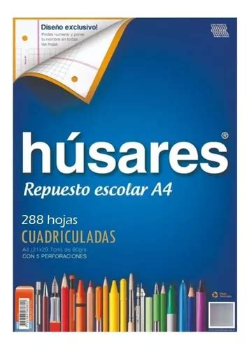 Repuesto Husares De Hojas A Cuadriculadas Extra Grueso