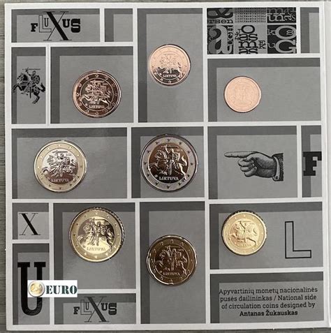 Litouwen Euro Set Bu Fdc Fluxus Euronotes Be Euronotes Be