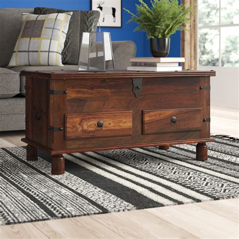 Union Rustic Coffee Table Trunk with Storage & Reviews | Wayfair.co.uk