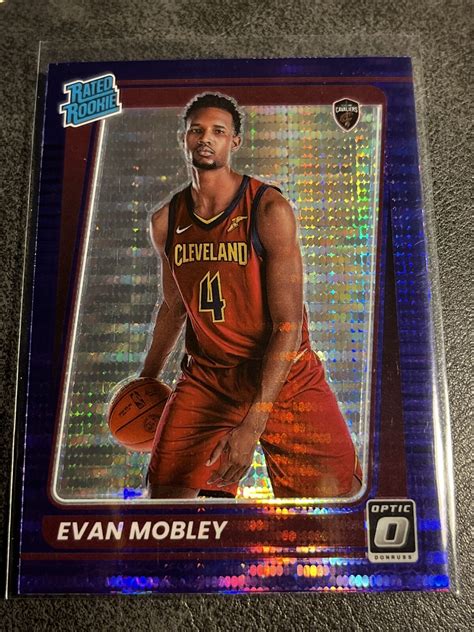 Donruss Optic Evan Mobley Purple Pulsar Prizm Rated Rookie Rc