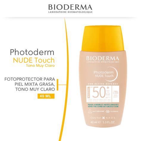 Fotoprotector Nude Para Pieles Mixtas Y Grasas Tono Muy Claro