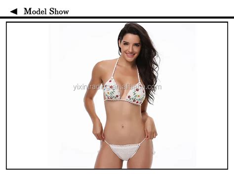 2018 New Bathing Sexy Mature Extreme Women Handmade Crochet Bikini